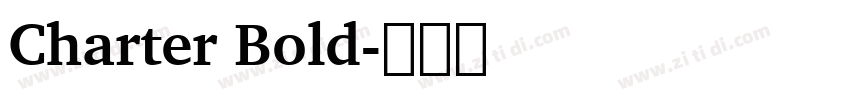 Charter Bold字体转换